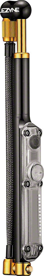 Lezyne Digital Shock Drive Pump 350 psi with zero-loss chuck head Black/Gold